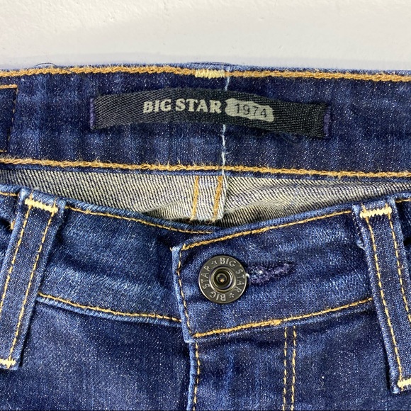 Big Star 1974 Blue Denim Bermudas Long Shorts or Capri Jean Pants | 25 - Picture 3 of 6